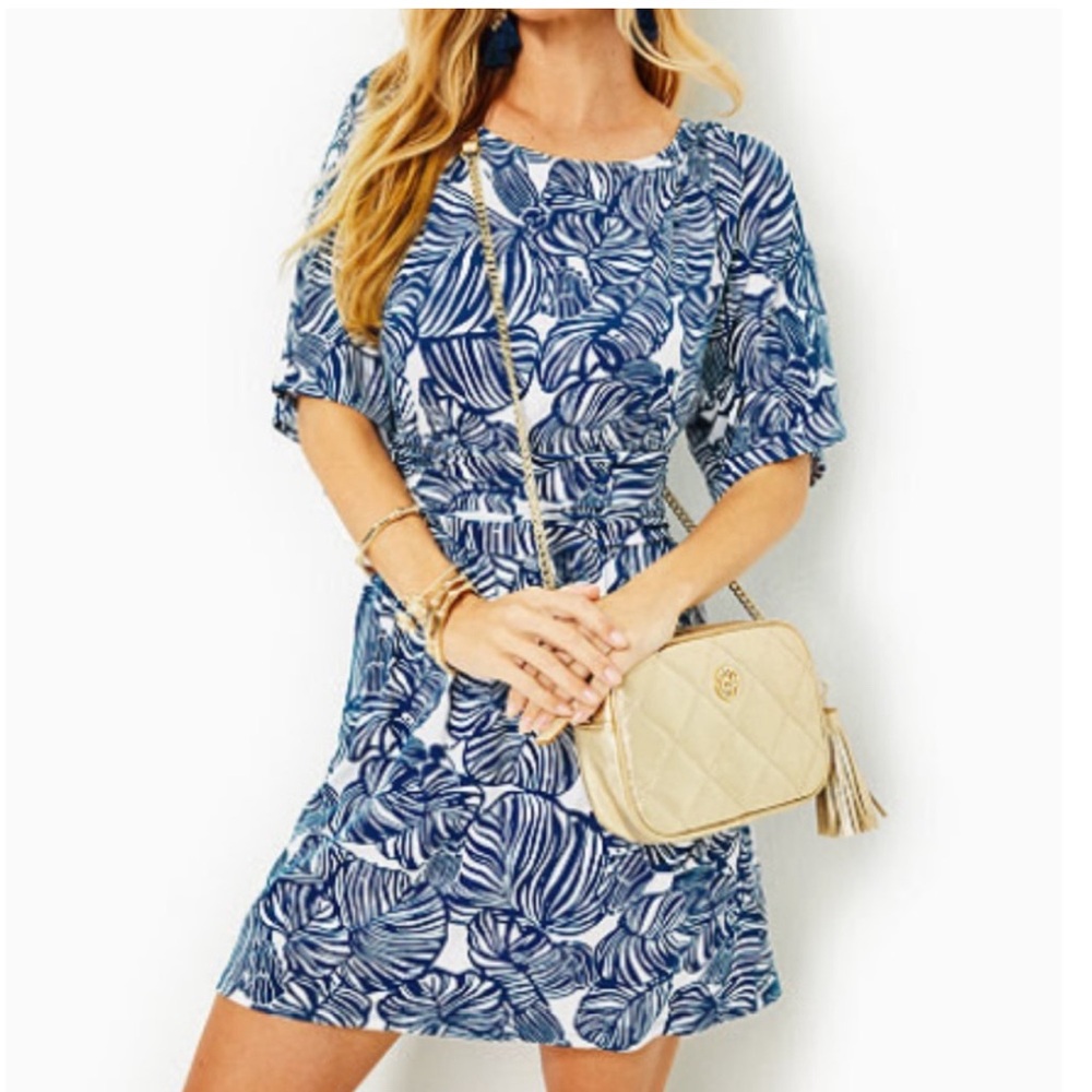 Lilly Pulitzer Parigi Boat Neck Romper Sz. Med NWT